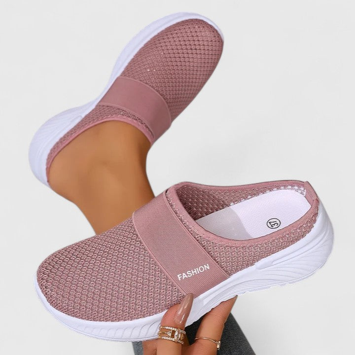 Birgitte | Dame Slip-On Sko Med Rund Tå Og Bred Sål
