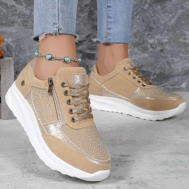 Marianne | Dame Platform Sneakers Med Snørebånd