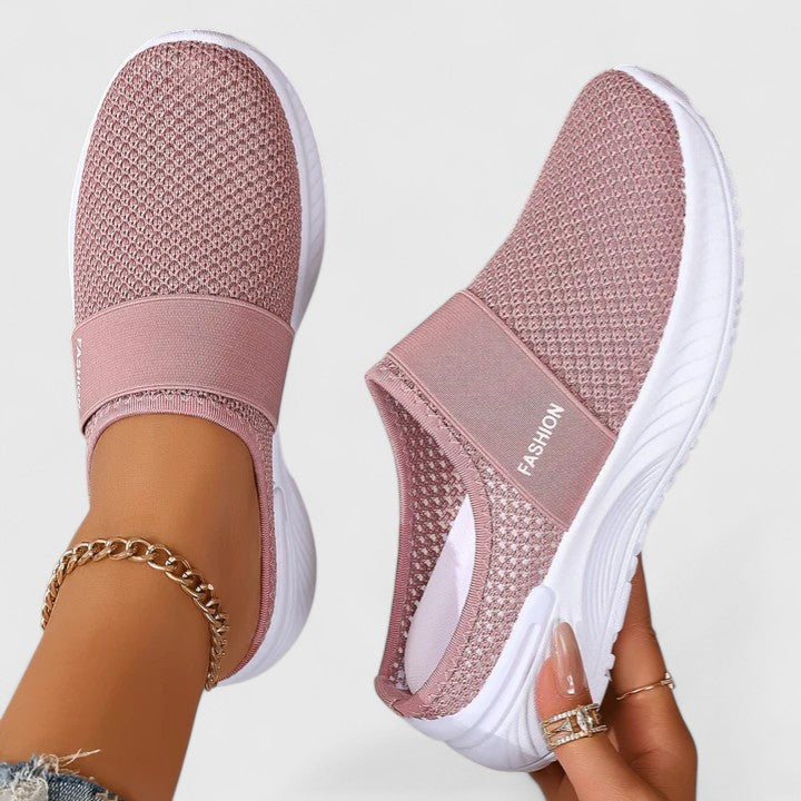 Birgitte | Dame Slip-On Sko Med Rund Tå Og Bred Sål