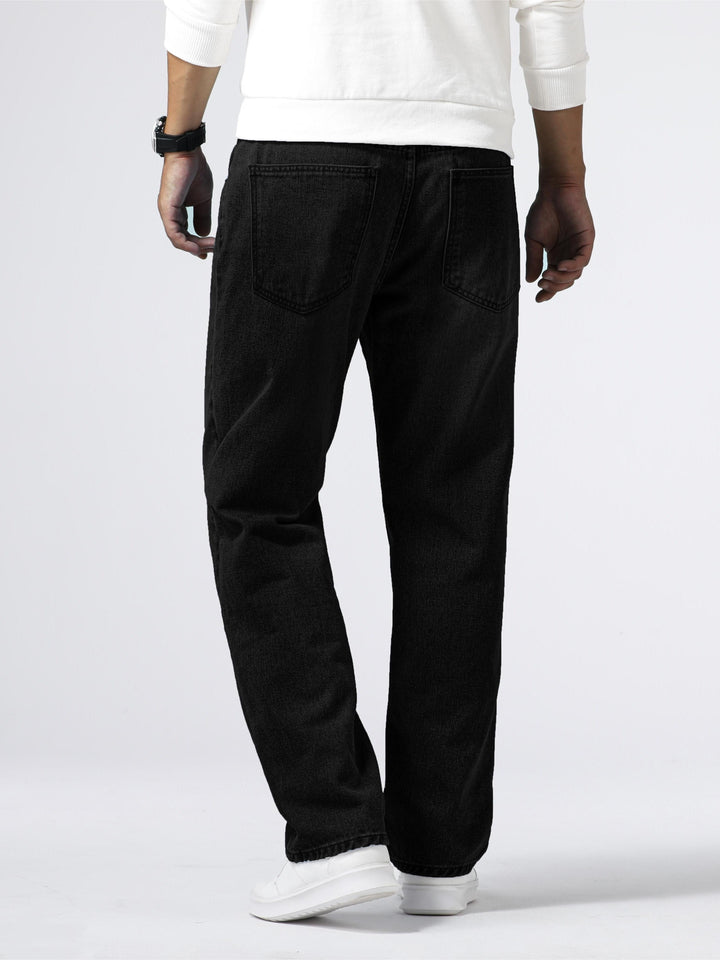 Kristian | Herre Løstsiddende Denim Jeans Med Vasket Finish