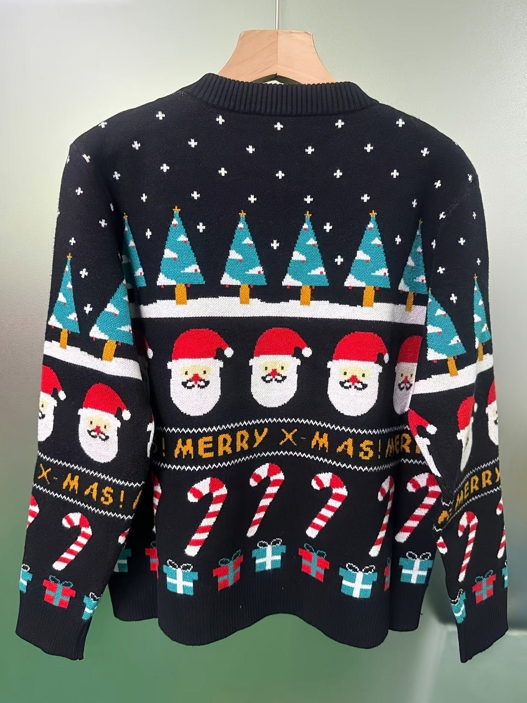 Nanna | Dame Strikket Julesweater Med Rundhals Og Oversized Pasform