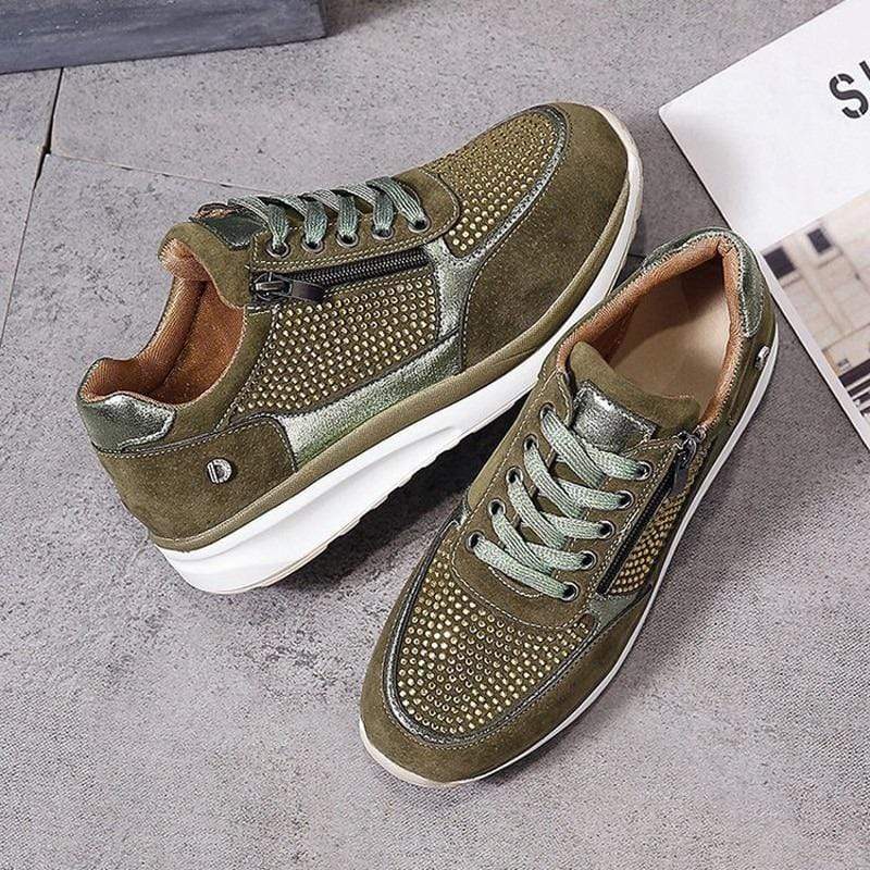 Marianne | Dame Platform Sneakers Med Snørebånd