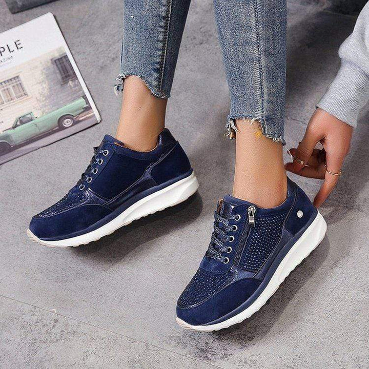 Marianne | Dame Platform Sneakers Med Snørebånd