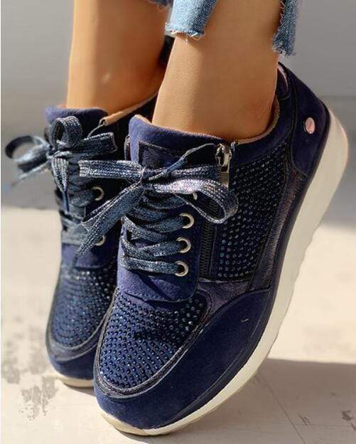 Marianne | Dame Platform Sneakers Med Snørebånd