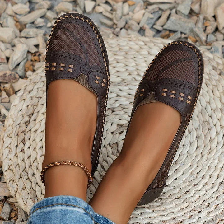 Berit | Dame Slip-On Loafers Med Luftpudesål