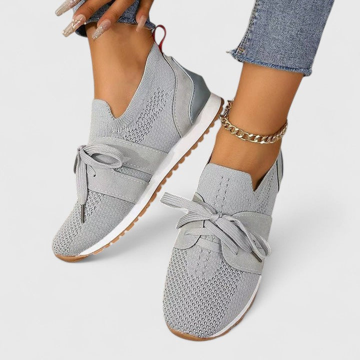 Merete | Dame Slip-On Sneakers Med Blondedetaljer