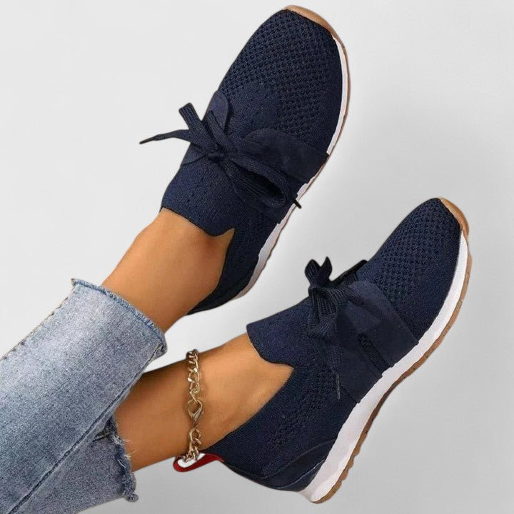 Merete | Dame Slip-On Sneakers Med Blondedetaljer