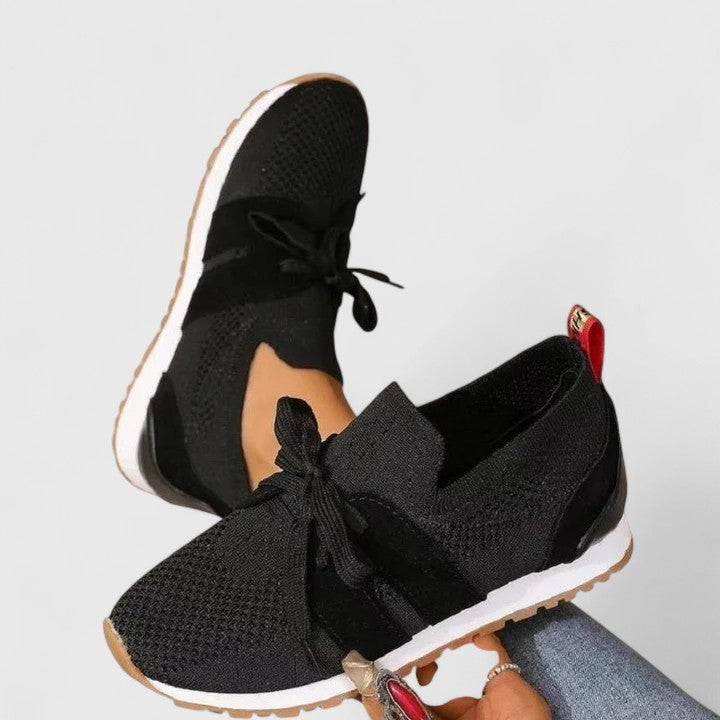 Merete | Dame Slip-On Sneakers Med Blondedetaljer