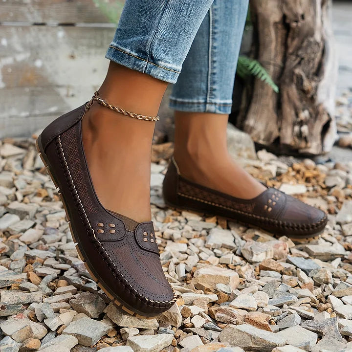 Berit | Dame Slip-On Loafers Med Luftpudesål