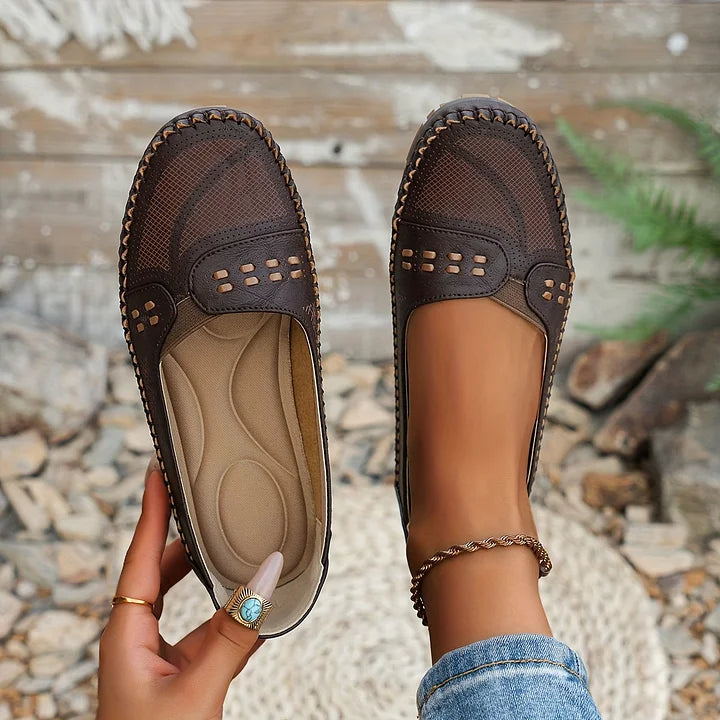Berit | Dame Slip-On Loafers Med Luftpudesål