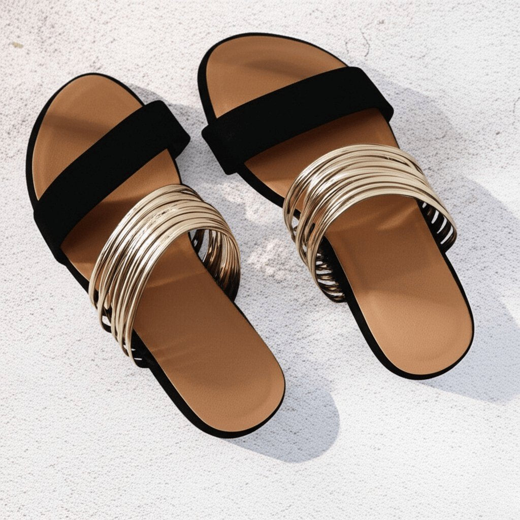 Sonja | Dame Ortopædiske Sandaler Med Slip-On Og Flere Remme