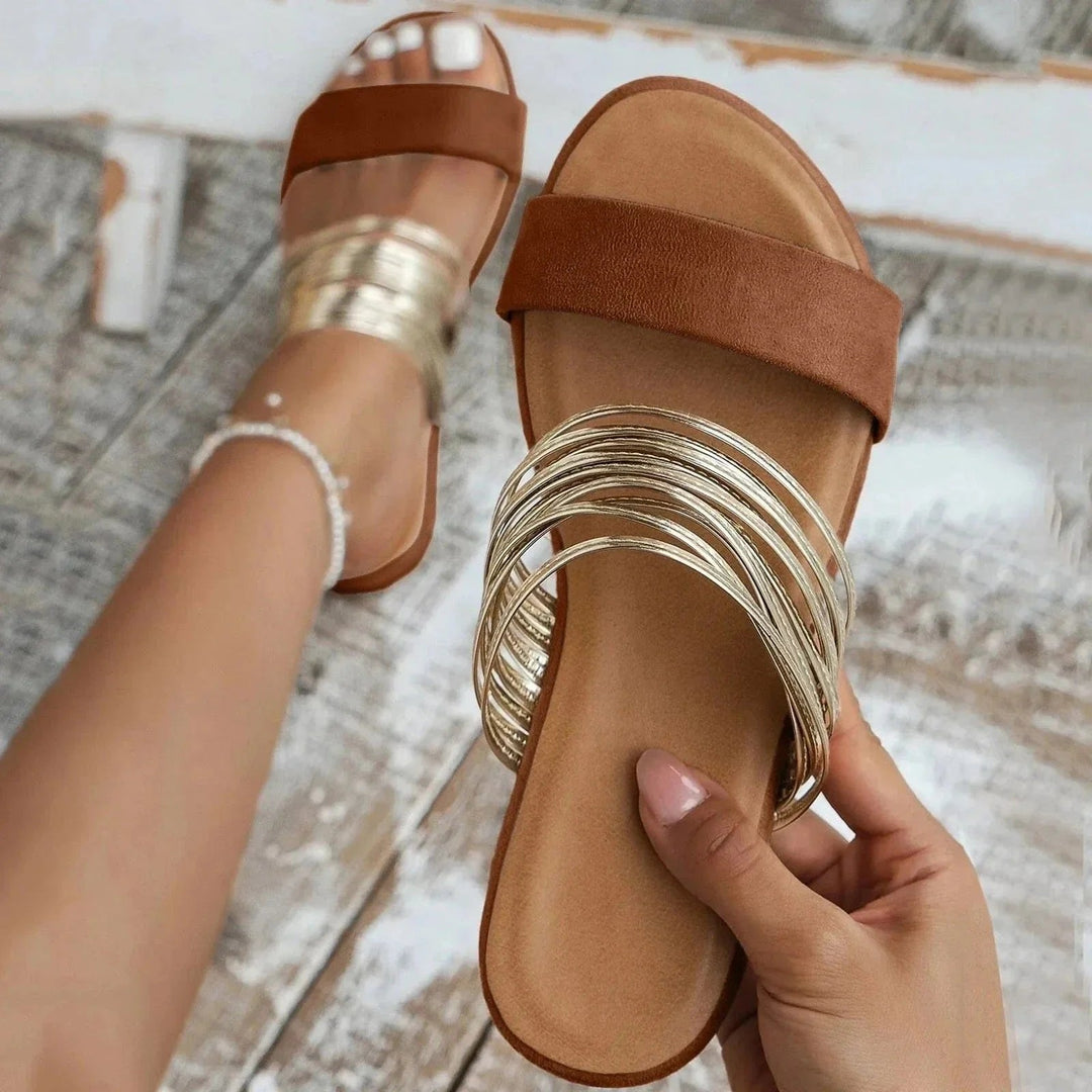 Sonja | Dame Ortopædiske Sandaler Med Slip-On Og Flere Remme