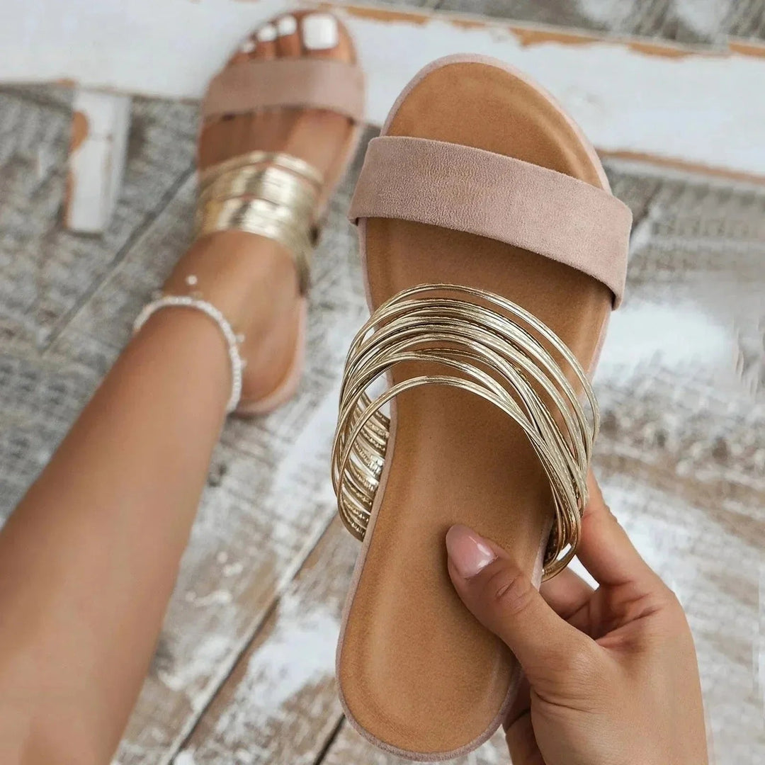 Sonja | Dame Ortopædiske Sandaler Med Slip-On Og Flere Remme