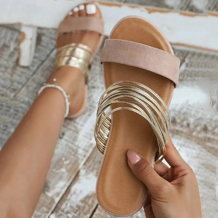 Sonja | Dame Ortopædiske Sandaler Med Slip-On Og Flere Remme
