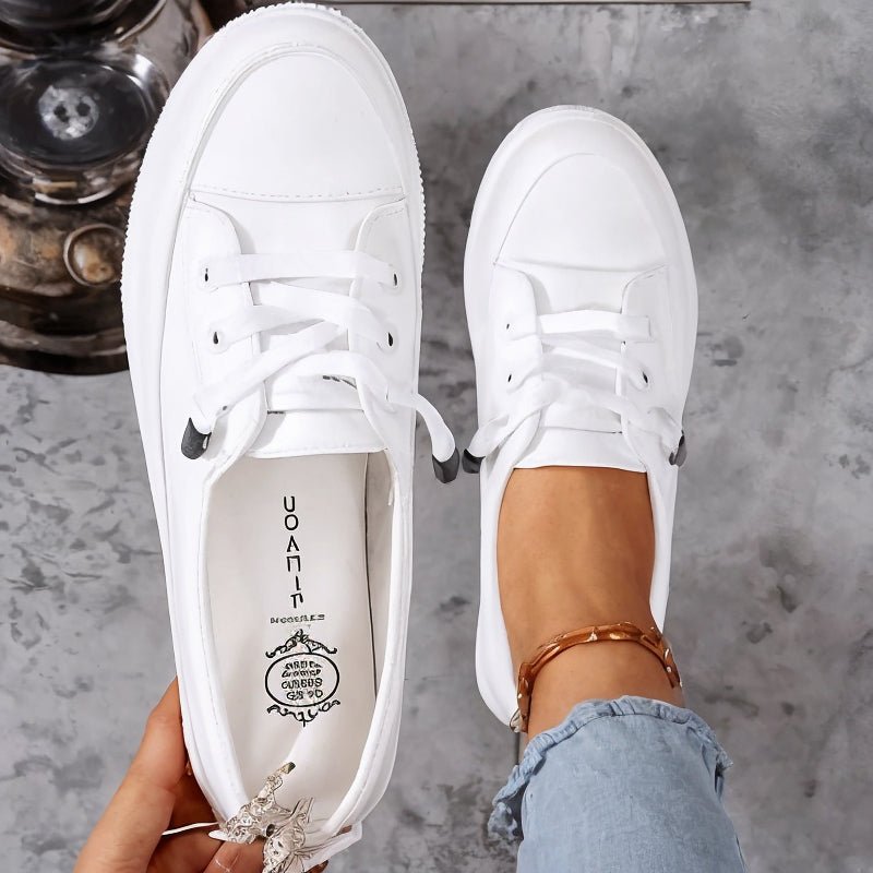 Lone | Dame Ortopædiske Sneakers Med Snørelukning Og Lav Profil