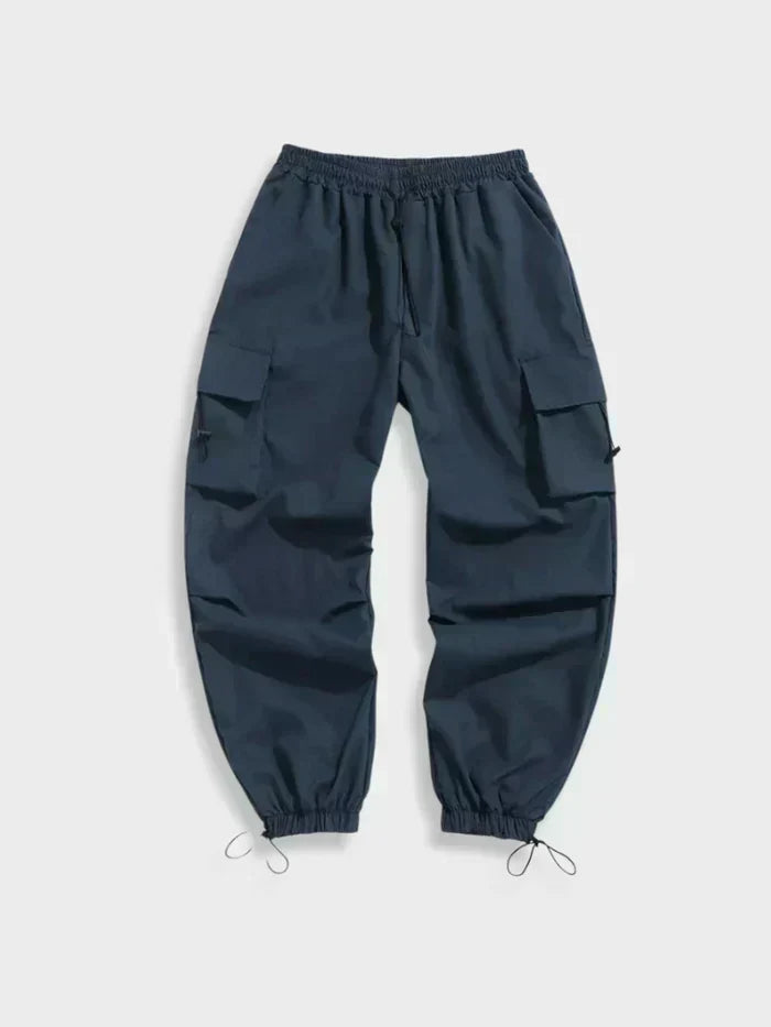Rasmus | Herre Slim Fit Cargobukser Med Lynlås Og Lommer