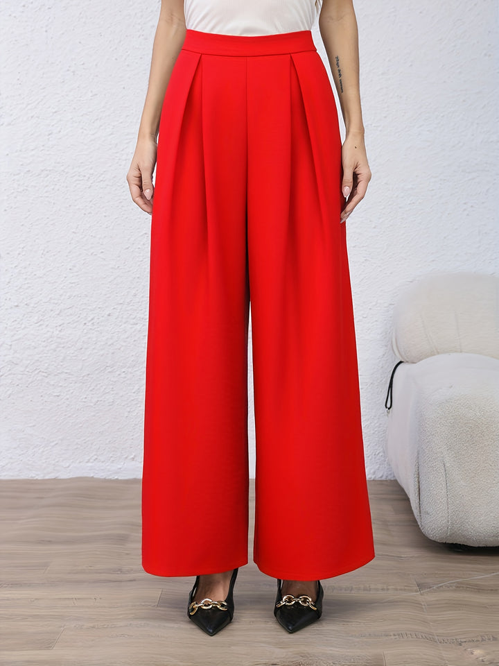 Anette | Dame Oversized Blazer Med Vide Bukser Todelt Sæt