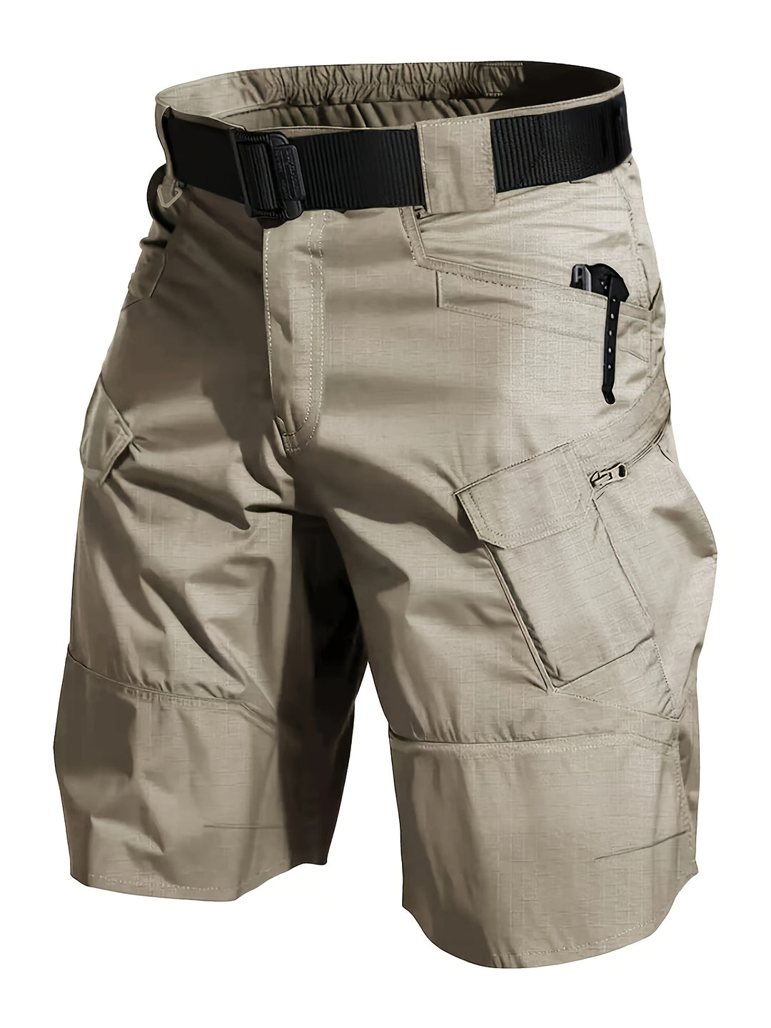 Bent | Herre Taktiske Cargoshorts Med Lynlåslommer Og Bæltespænde
