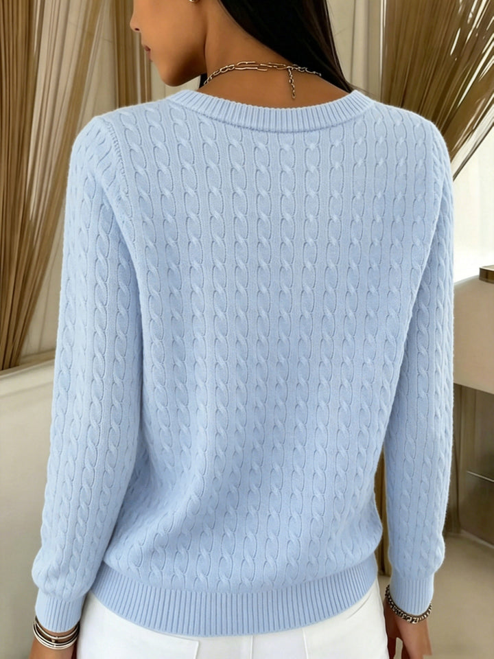 Hanne | Dame Strikket Cardigan Med Snoninger Og Knapper