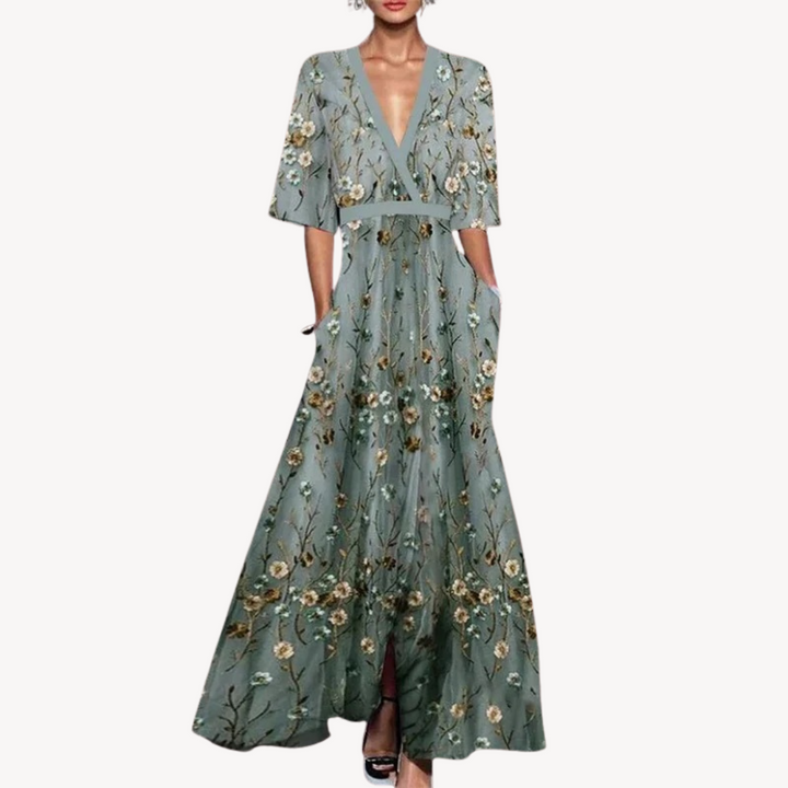 Henriette | Dame Maxikjole Sommer Aften Elegant Formelt