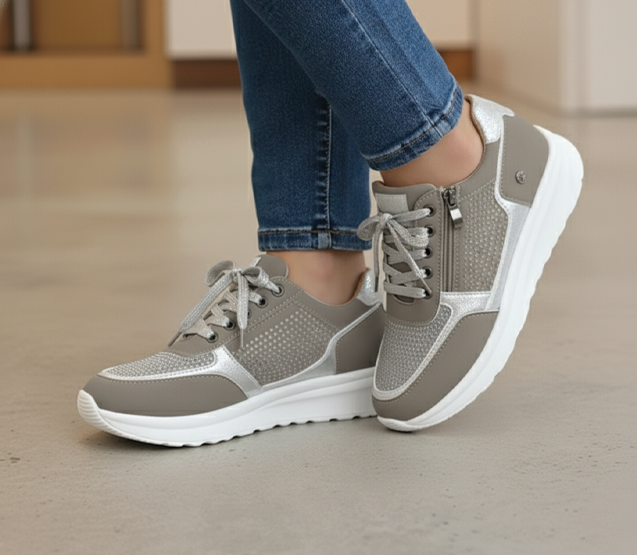 Marianne | Dame Platform Sneakers Med Snørebånd