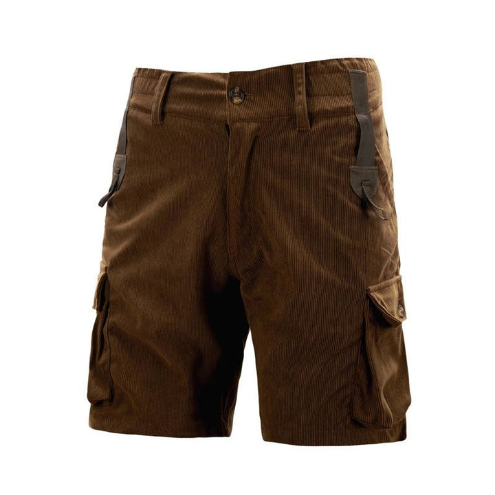 Søren | Herre Cargo Shorts Med Klaplukkede Lommer Og Knælængde
