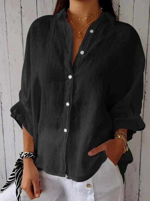 Ida | Dame Casual Skjorte med Knapper