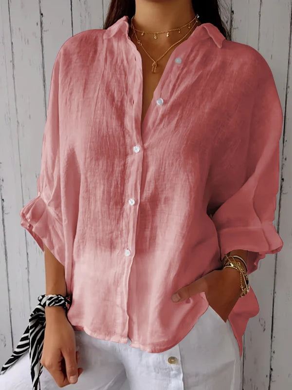 Ida | Dame Casual Skjorte med Knapper