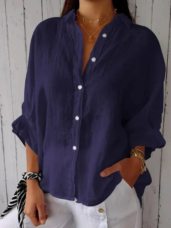Ida | Dame Casual Skjorte med Knapper