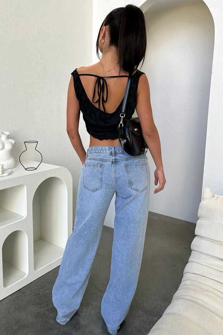 Dorthe | Kvinders Jeans Forår Low Rise Lav Talje Stretch