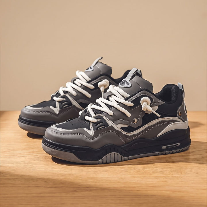 Men's Chunky Low-Top Lace-Up Casual Sneakers