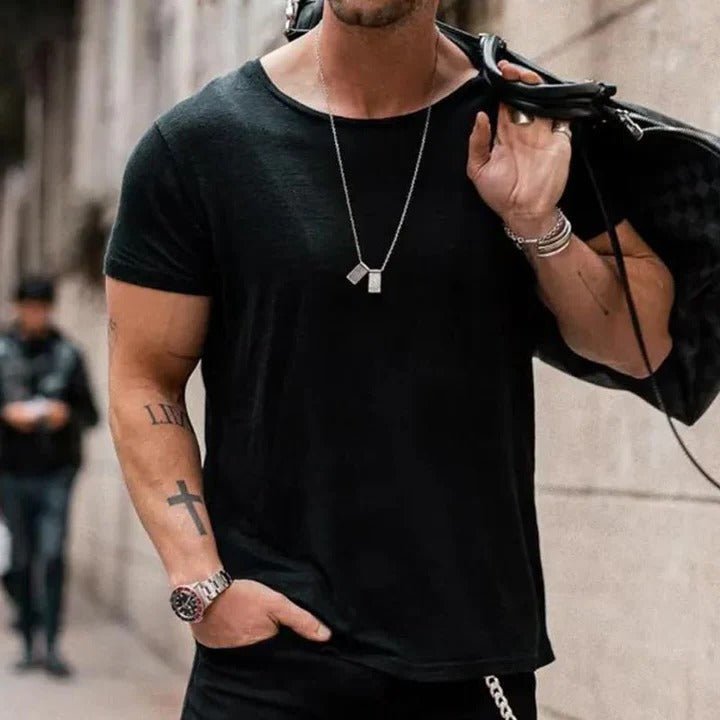 Søren | Herre T-shirt Med Rund Hals Og Korte Ærmer