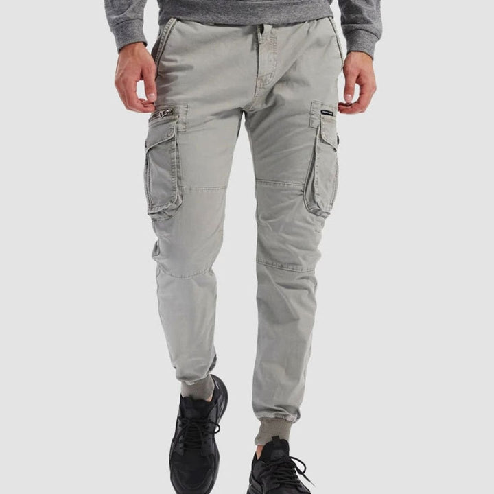 Men's Tactical Multi-Pocket Cuffed Cargo Jogger Pants