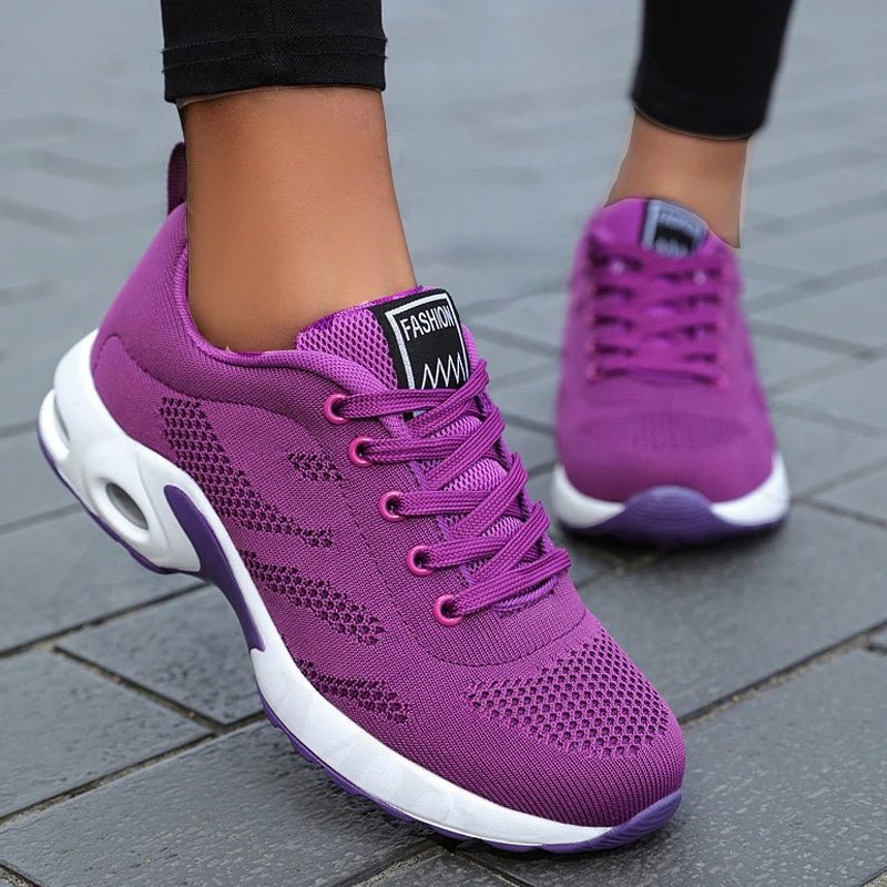 Randi | Dame Sneakers Med Snørebånd Og Luftpude