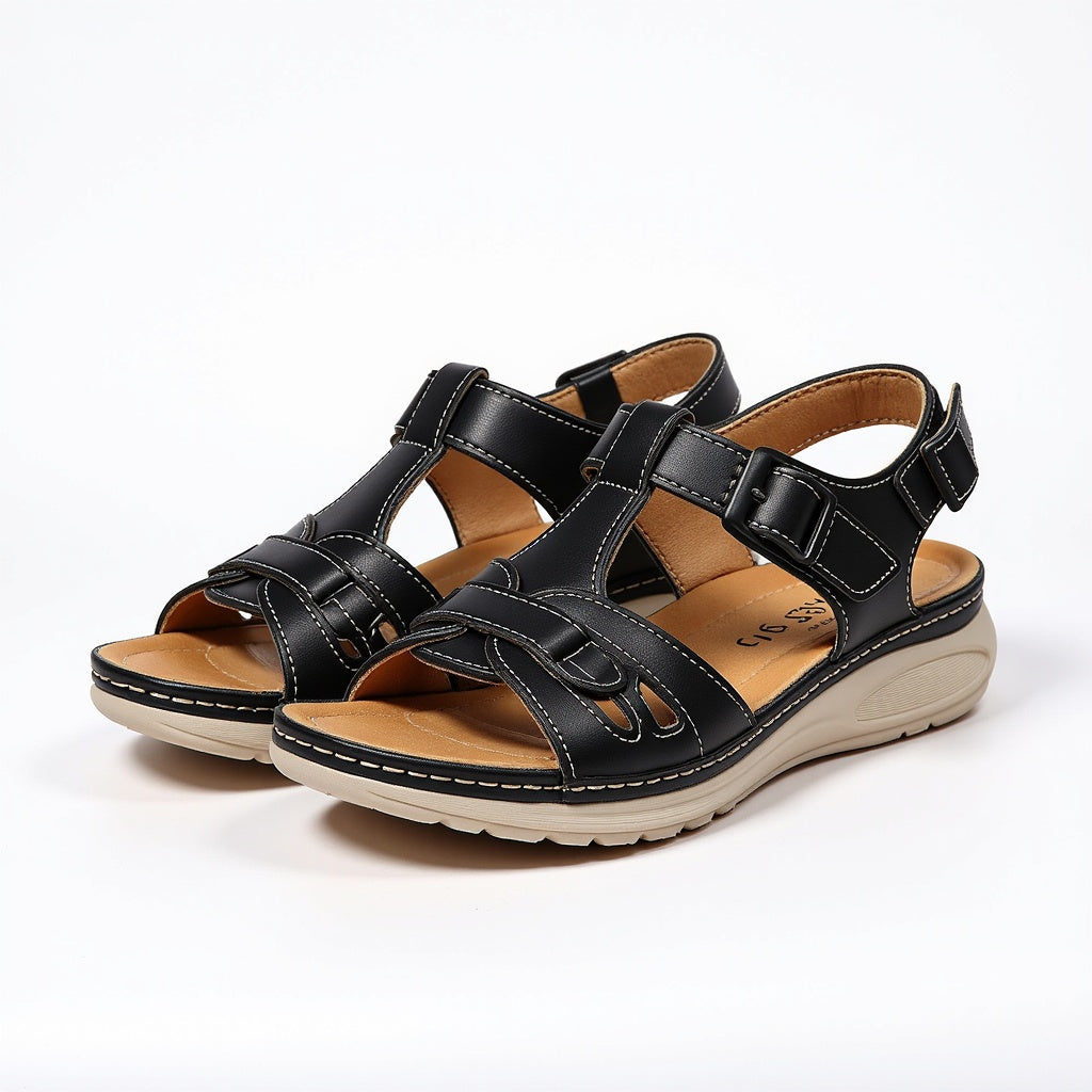 Trine | Kvinders Sandaler Sommer Slip-On Fodbed Walking