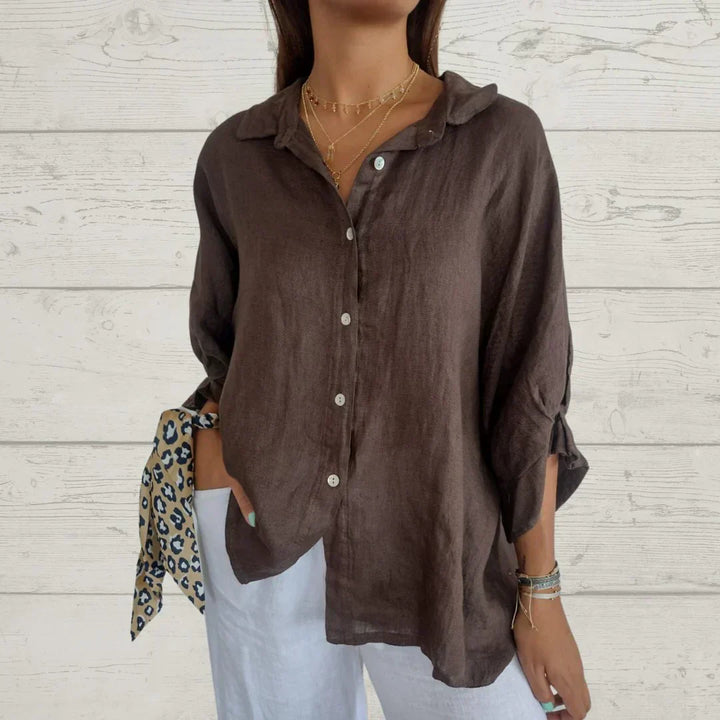Ida | Dame Casual Skjorte med Knapper