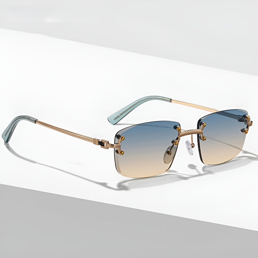 Kristian | Unisex Aviator Solbriller Med Gradient Linser Og Metalramme