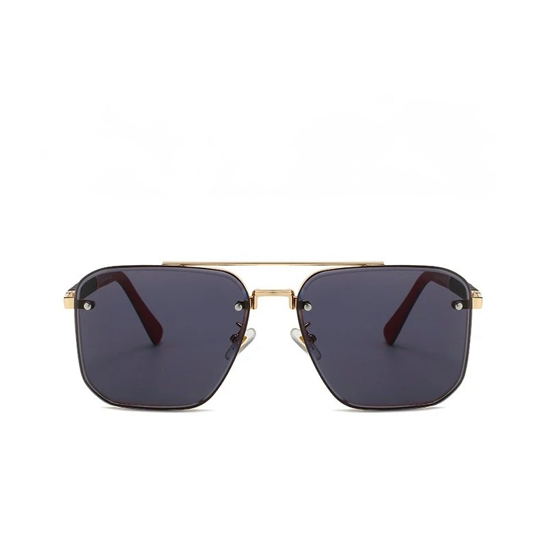 Rasmus | Unisex Vintage Solbriller Med Firkantede Linser Og Metalramme