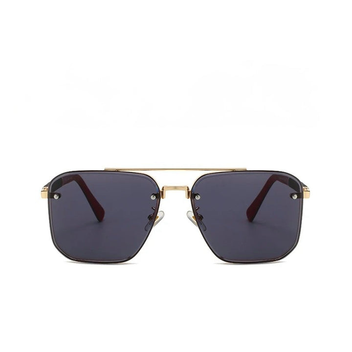 Rasmus | Unisex Vintage Solbriller Med Firkantede Linser Og Metalramme