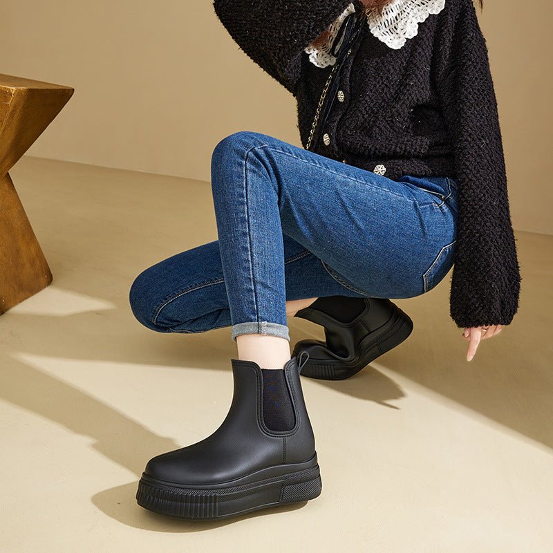 Waterproof Støvler Dame Chelsea Boots Platform