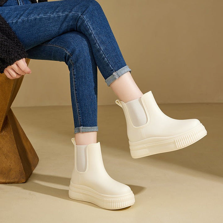 Waterproof Støvler Dame Chelsea Boots Platform