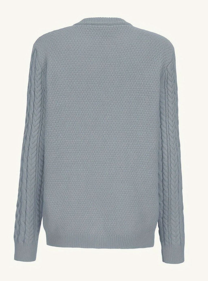 Women's Cable-Knit Button-Front Relaxed Cardigan Sweater
