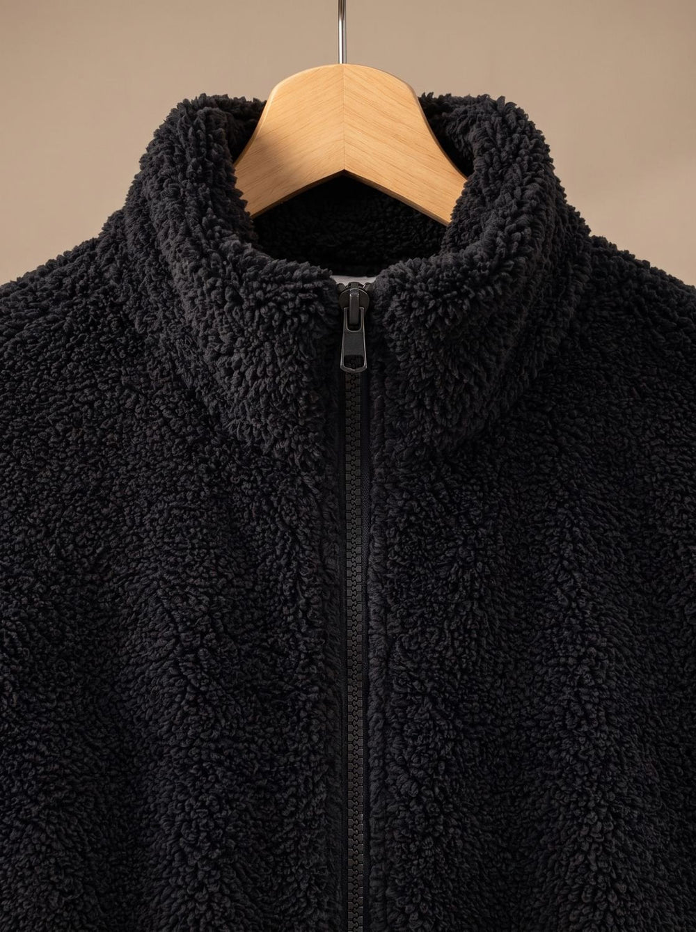Women's Plush Full-Zip Fleece Jacket Stand Collar